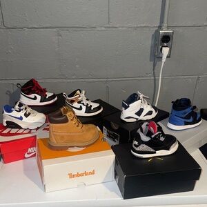Nike Kids' Black, White, and Blue Sneakers